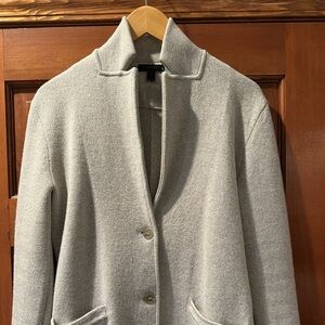 Jcrew sweater blazer grey size small